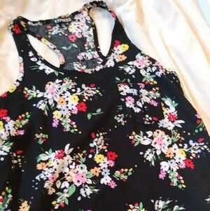 Express floral racerback tank